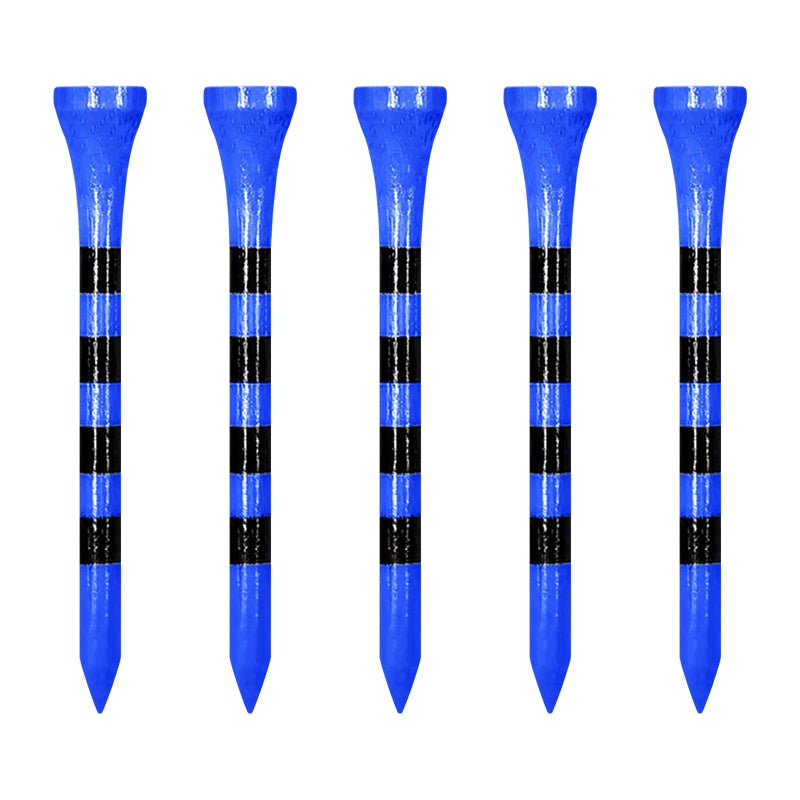 Zivisk Wooden Golf Tees 2-3/4 inch 100 Count, 2.75" Long Golf Wood Bamboo Tees(Blue,70mm) - Image 1